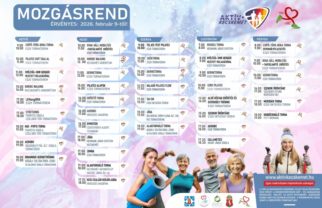 Mozgásrend 2026.01.01-től