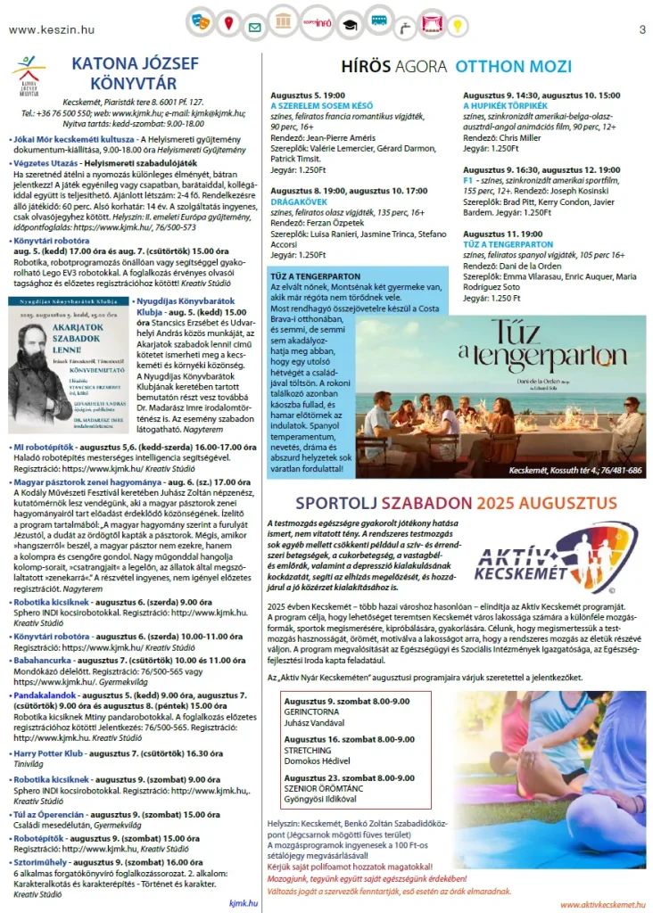 Szuperinfó - Sportolj szabadon 2025