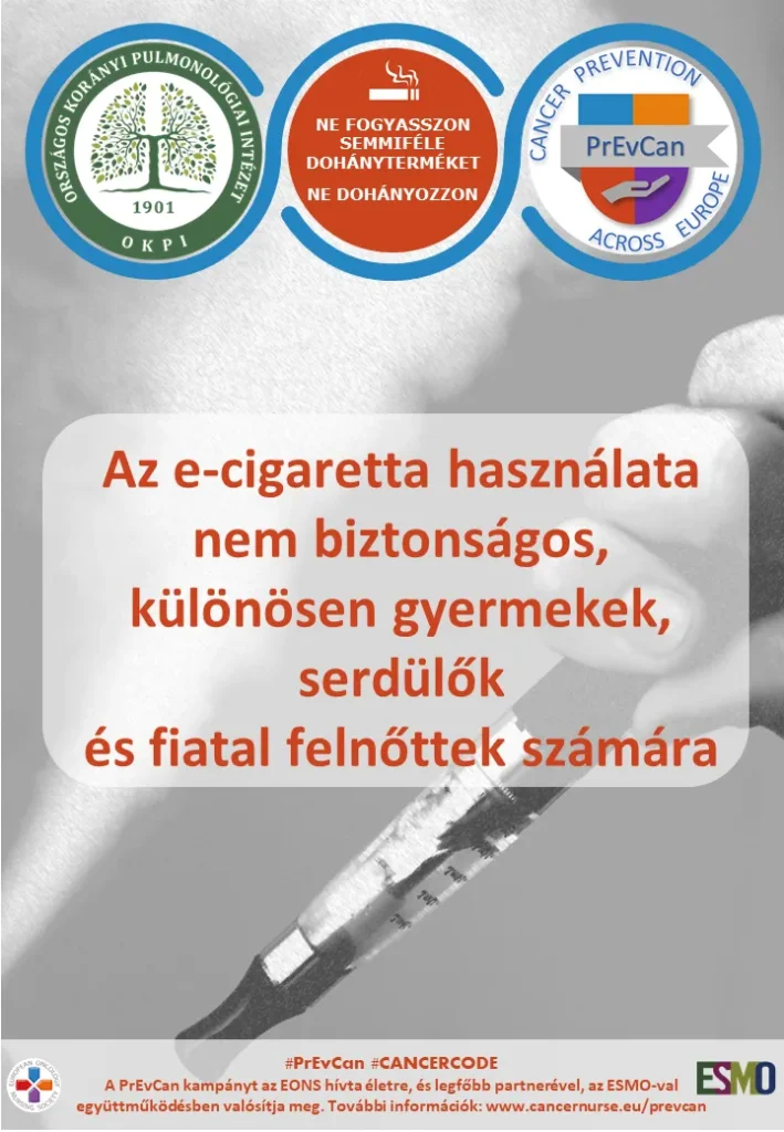 Az e-cigaretta használata nem biztonságos
