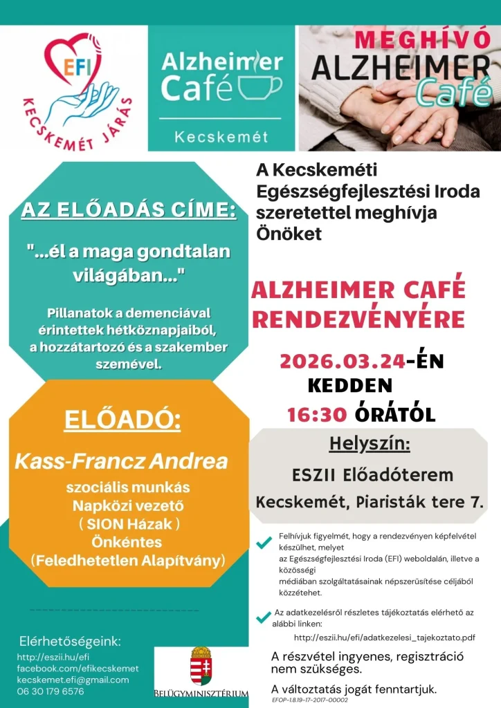 Alzheimer Café plakát