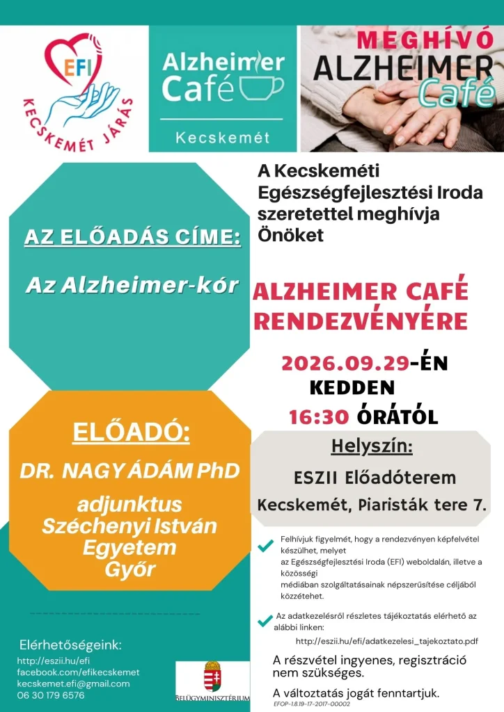 Alzheimer Café 2026 szeptember plakát
